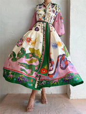 Miyaka | Bequemes italienisches Maxikleid