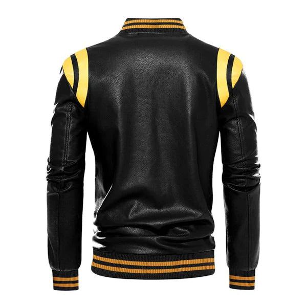 Dashie l Herren-Baseballjacke aus Leder