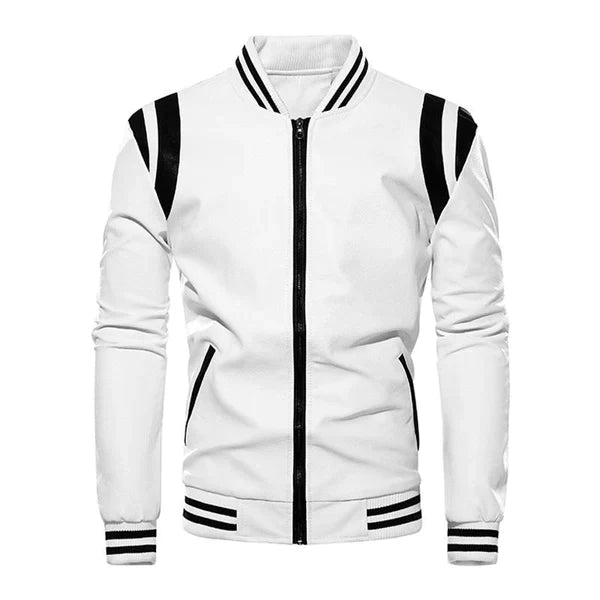 Dashie l Herren-Baseballjacke aus Leder