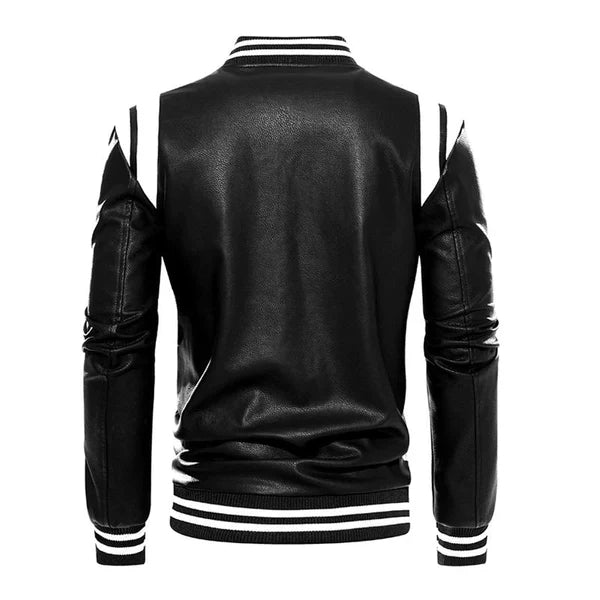 Dashie l Herren-Baseballjacke aus Leder