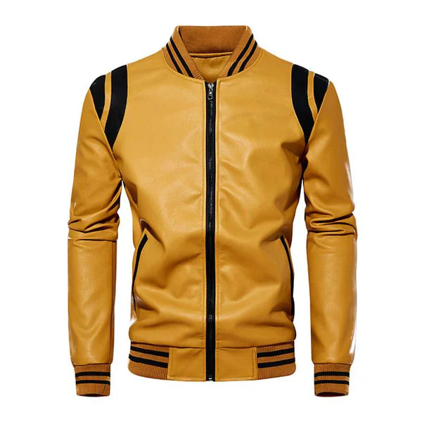 Dashie l Herren-Baseballjacke aus Leder