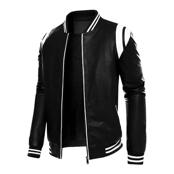 Dashie l Herren-Baseballjacke aus Leder