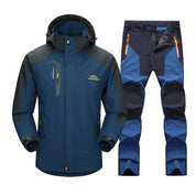 Wasserdichte, bequeme Patchwork-Skijacke mit Reversreißverschluss l Dashawn