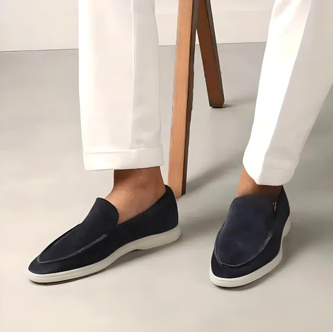 Levyro | Super stylische und bequeme Leder-Slipper aus Wildleder für Männer