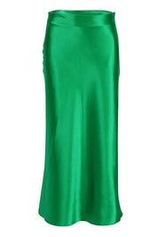 Raphia l Langer Rock aus Satin und Seide mit hoher Taille