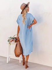 Hemera l Langes Button-Down-Kleid