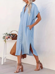 Hemera l Langes Button-Down-Kleid