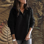 Manika | Übergröße-Pullover mit Reißverschluss