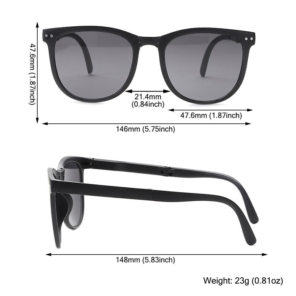 Faltbare Retro-Designersonnenbrille - Eclipse