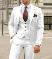 3-teiliges Set für Herren bestehend aus schlichtem Business-Blazer, Weste und Hose l Walsh