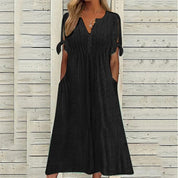 Langes luftiges Sommerkleid aus Spitze l Michalina