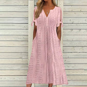 Langes luftiges Sommerkleid aus Spitze l Michalina
