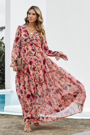 Lotus-Lagen-Maxikleid mit Rüschen l Nia