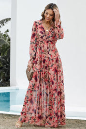 Lotus-Lagen-Maxikleid mit Rüschen l Nia