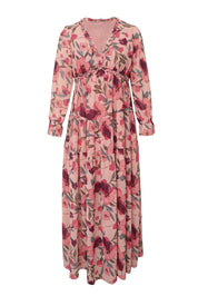 Lotus-Lagen-Maxikleid mit Rüschen l Nia