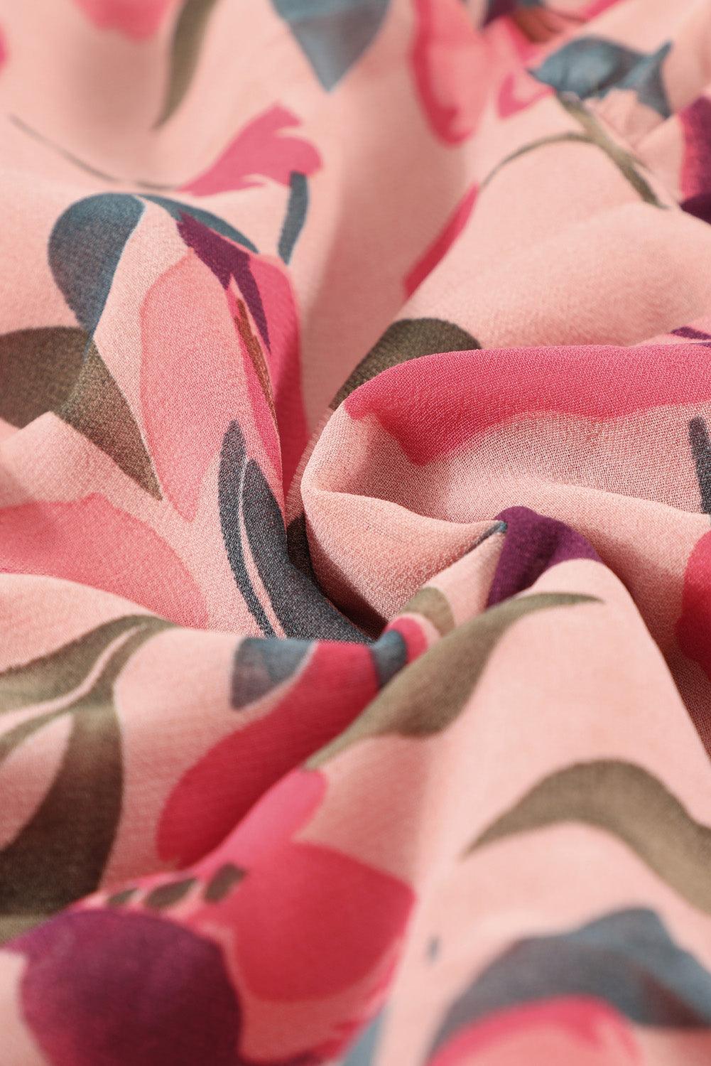 Lotus-Lagen-Maxikleid mit Rüschen l Nia