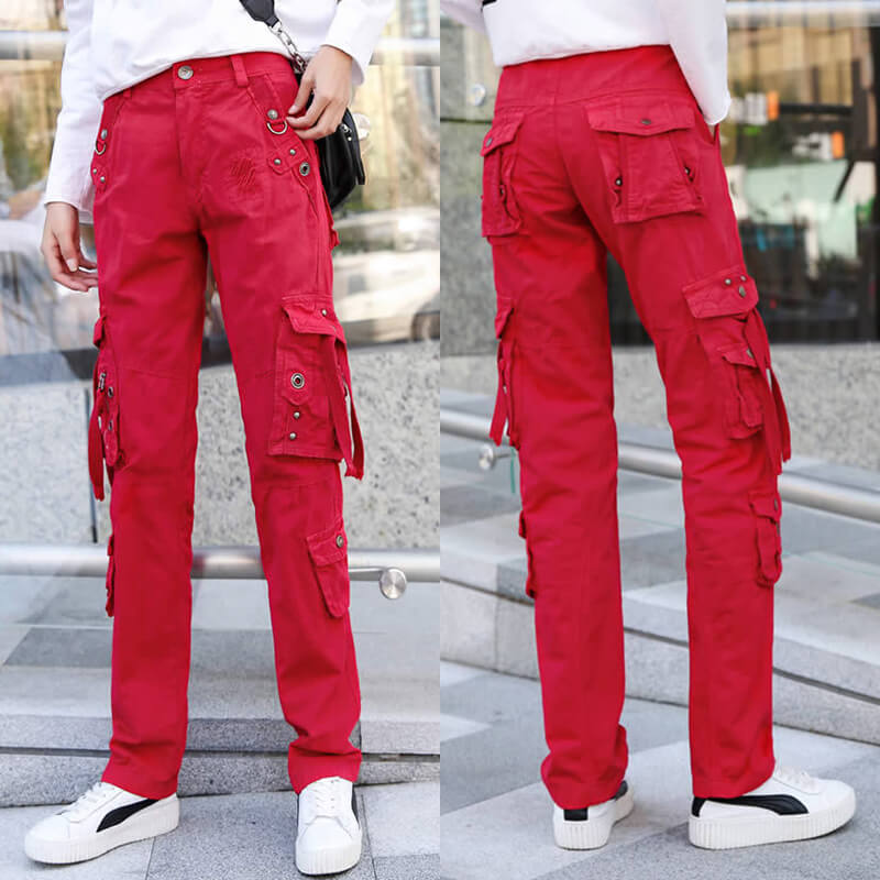Katie | Cargohose mit hoher Taille und entspannter Passform